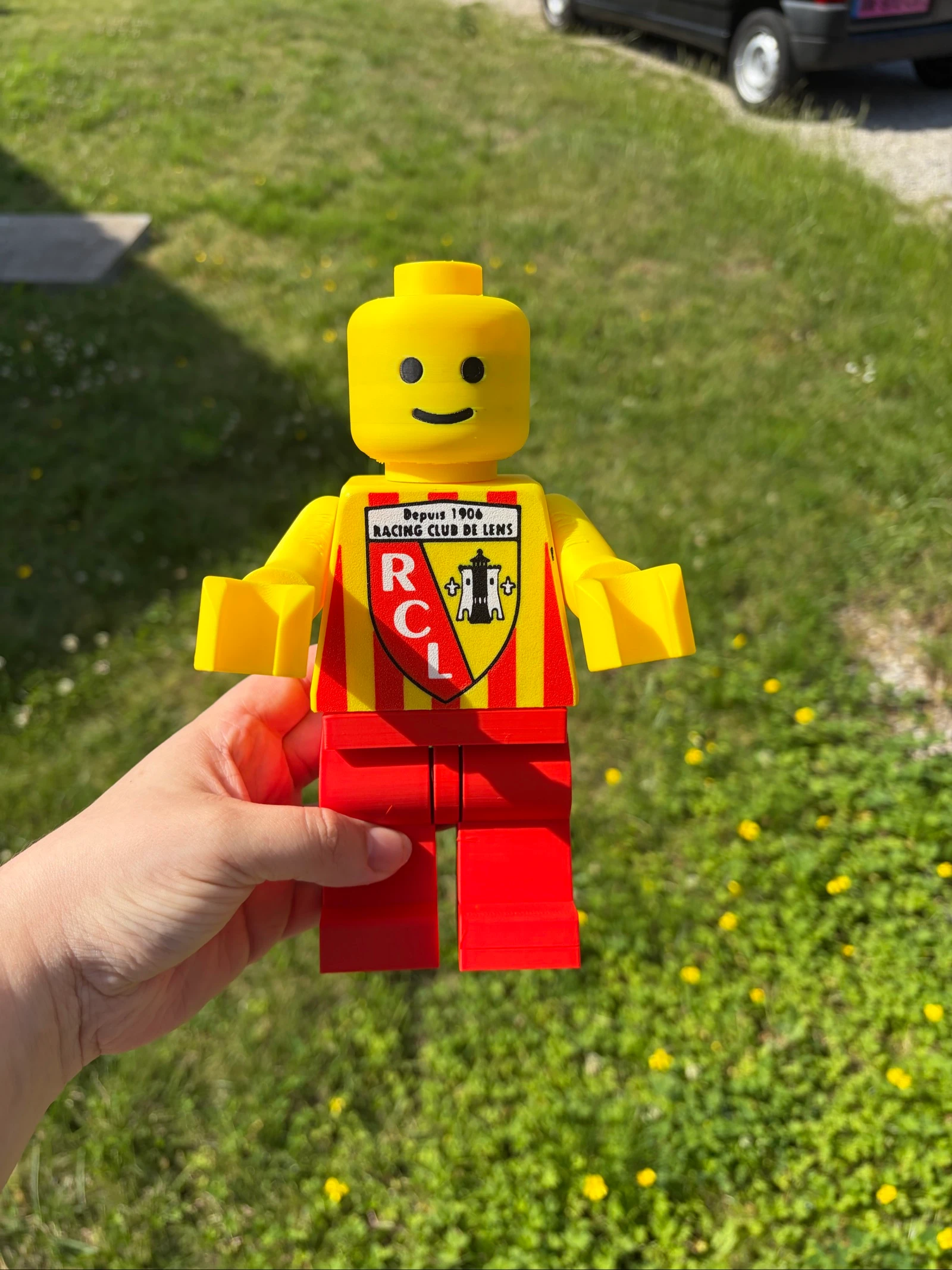 Figurine type LEGO géante – 20 cm – articulée – impression 3D